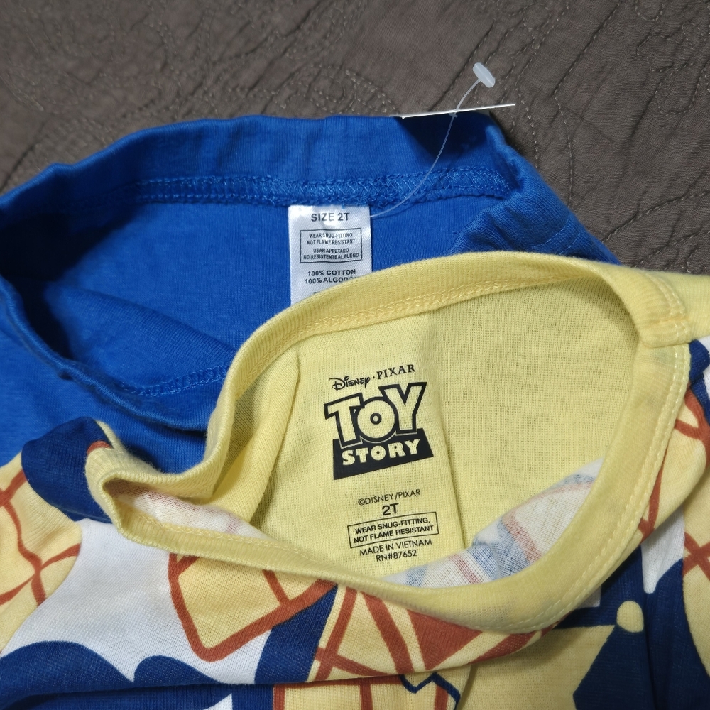 Disney Toy Story Cowboy Woody Costume PJ Set, choose size toddler 2T or 3T - Picture 6 of 10